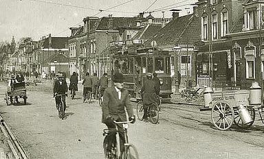Tram op de hereweg